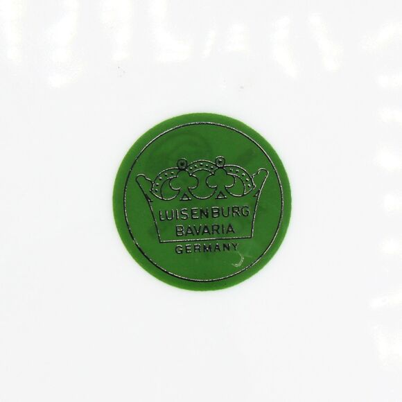 Vintage Luisenburg Germany Bavaria Porcelain Christmas Santa Plate Hand Painted - Picture 3 of 5